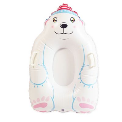 SnowCandy Inflatable Polar Bear Snow Sled