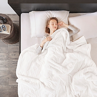 Beautyrest&reg; Heated Microlight-to-Berber King Blanket in Ivory. View a larger version of this product image.