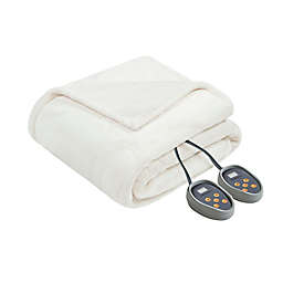 Beautyrest&reg; Heated Microlight-to-Berber King Blanket in Ivory
