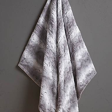 Beautyrest&reg; Zuri Heated 70-Inch x 50-Inch Throw Blanket in Grey. View a larger version of this product image.