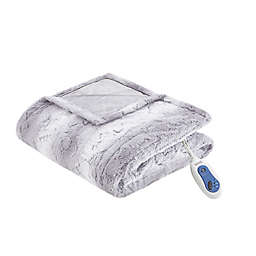 Beautyrest® Zuri Heated 70-Inch x 50-Inch Throw Blanket in Grey