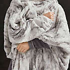 Alternate image 2 for Beautyrest&reg; Zuri Oversized Faux Fur Heated Throw in Natural Marble