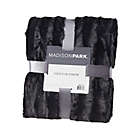 Alternate image 2 for Madison Park Duke Brushed Long Faux Fur Throw Blanket in Black