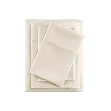 Beautyrest&reg; 600-Thread-Count Cooling Cotton Rich Queen Sheet Set in Ivory. View a larger version of this product image.