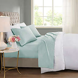 Beautyrest® 600-Thread-Count Cooling Cotton Rich Full Sheet Set in Seafoam