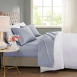 Beautyrest® 600-Thread-Count 4-Piece Cooling Cotton Blend King Sheet Set in Blue