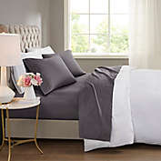 Beautyrest&reg; 600-Thread-Count 4-Piece Cooling Cotton Blend Queen Sheet Set in Charcoal