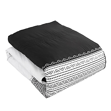 Hilden 10-Piece Queen Comforter Set in Black/Grey. View a larger version of this product image.
