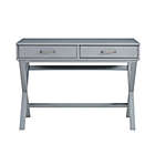 Alternate image 6 for Nelle 2-Drawer Desk in Grey
