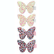 Khristie&reg; 4-Pack Glitter Butterfly Hair Clips