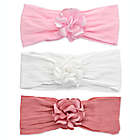 Alternate image 0 for Khristie&reg; 3-Pack Silky Flower Headbands in Pink/White