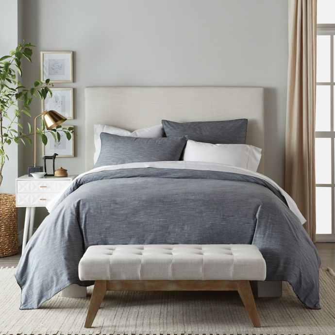 Canadian Living Textured Stria 3Piece Duvet Cover Set Bed Bath and