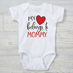 6-18M "My Heart Belongs To Mommy" Short Sleeve Baby Bodysuit
