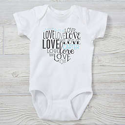 6-18M "A Heart Full Of Love" Short Sleeve Baby Bodysuit
