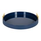 Alternate image 2 for Kate and Laurel Lipton 15.5-Inch Rectangular Handled Tray in Navy