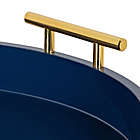 Alternate image 3 for Kate and Laurel Lipton 15.5-Inch Rectangular Handled Tray in Navy