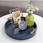 Alternate image 1 for Kate and Laurel Lipton 15.5-Inch Rectangular Handled Tray in Navy