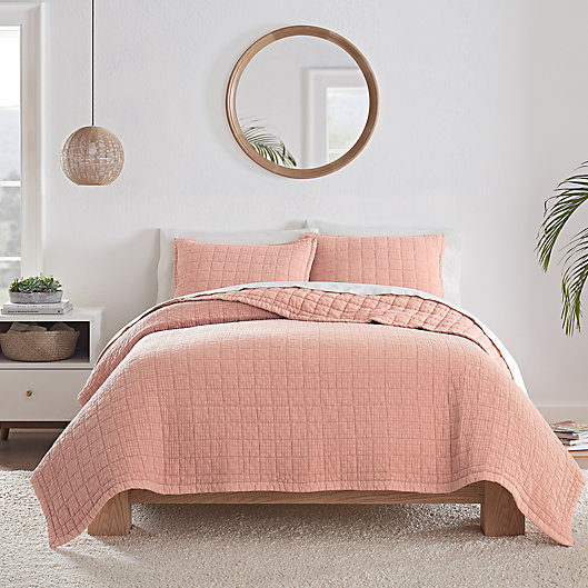Alternate image 1 for UGG® Campo 2-Piece Twin Quilt Set in Clay