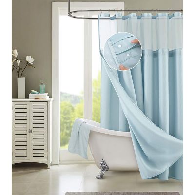 Blue And Grey Shower Curtains Bed, Open Sky Shower Curtain