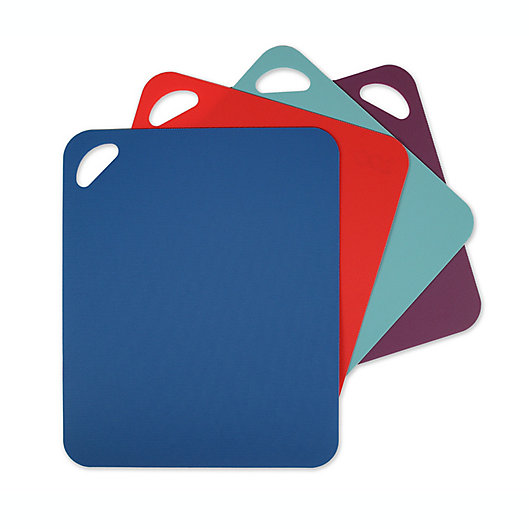 Alternate image 1 for Our Table™ 4-Piece Flexible Multicolor Cutting Mats Set
