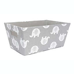 Taylor Madison Designs® Elephant Tote Bin in Grey/White