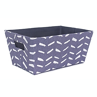 Taylor Madison Designs&reg; Folkstone Tote Bin in Blue/White. View a larger version of this product image.