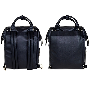 CleverMade Lily Diaper Backpack in Black. View a larger version of this product image.