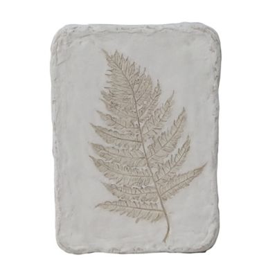 Bee & Willow&trade; Home Wild Fern 3 Botanical 11-Inch x 16-Inch Wall Plaque in White