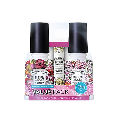 Poo-Pourri&reg; Before-You-Go&reg; Spring 3-Pack Toilet Spray Value Set. View a larger version of this product image.