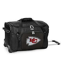 NFL Kansas City Chiefs 22-Inch Wheeled Carry-On Duffle with Embroidered Logo