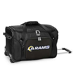 NFL Los Angeles Rams 22-Inch Wheeled Carry-On Duffle with Embroidered Logo