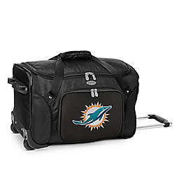 NFL Miami Dolphins 22-Inch Wheeled Carry-On Duffle with Embroidered Logo