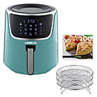 Alternate image 5 for GoWISE USA 7 qt. Air Fryer with Dehydrator in Mint/Silver