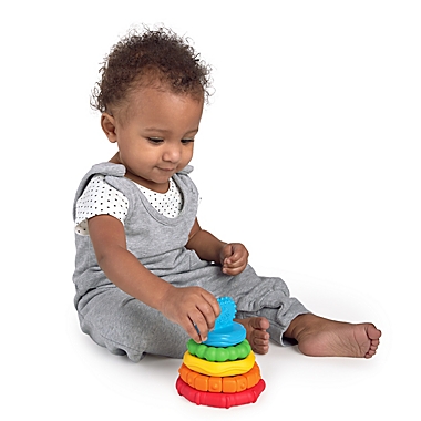 Baby Einstein&trade; Stack &amp; Teethe&trade; Multi-Textured Teether Toy. View a larger version of this product image.