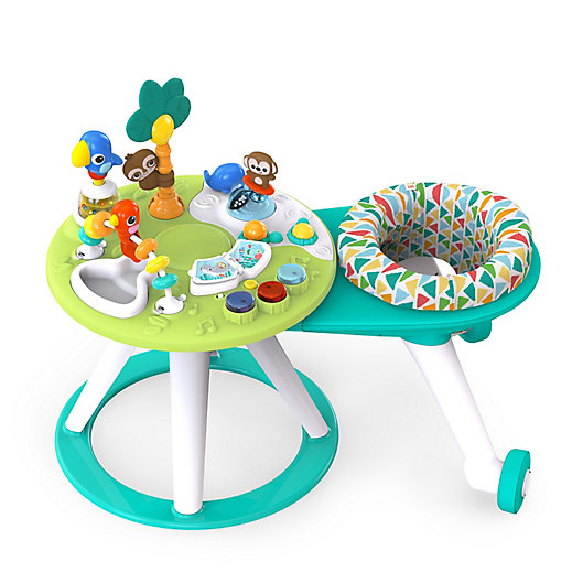 Alternate image 1 for Bright Starts™ Around We Go™ 2-in-1 Activity Center in Tropic Cool