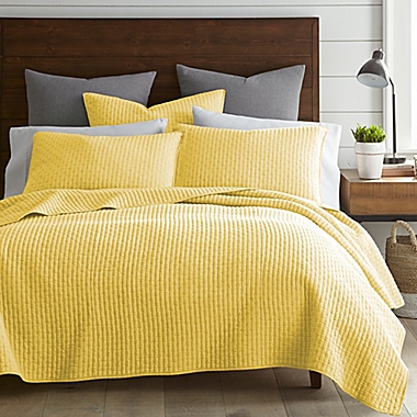 Levtex Home Torrey European Pillow Shams in Yellow (Set of 2). View a larger version of this product image.