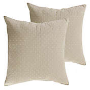 Levtex Home Torrey European Pillow Shams in Taupe (Set of 2)
