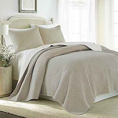 Levtex Home Torrey 3-Piece Reversible King Quilt Set in Taupe. View a larger version of this product image.
