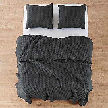 Levtex Home Torrey 3-Piece Reversible Full/Queen Quilt Set in Charcoal. View a larger version of this product image.