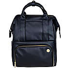 Alternate image 1 for CleverMade Lily Diaper Backpack in Black
