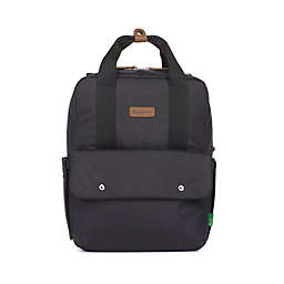 BabyMel™ Georgi Eco Convertible Backpack Diaper Bag in Black