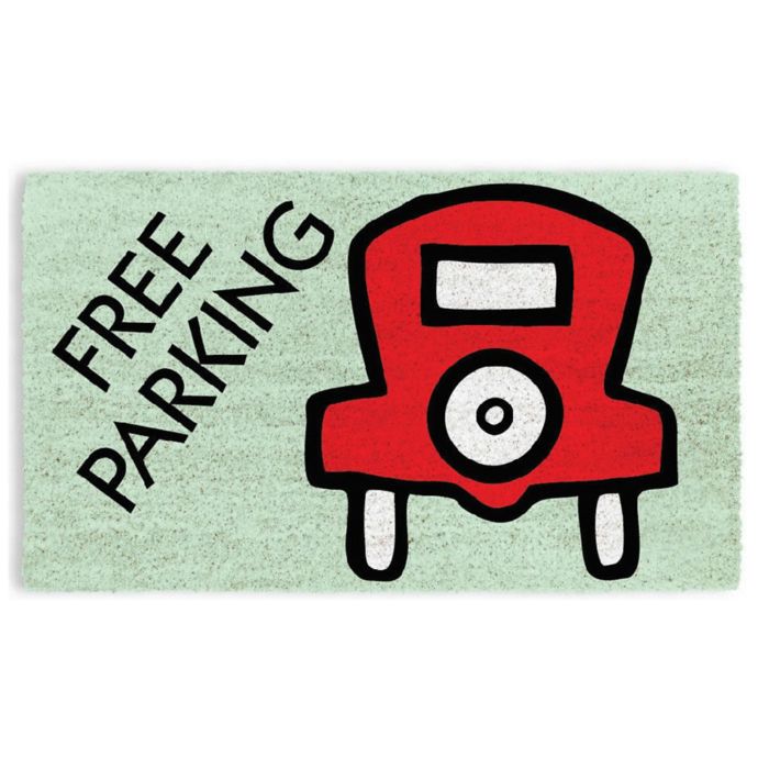 Monopoly Free Parking 17 X 29 Coir Door Mat Bed Bath Beyond