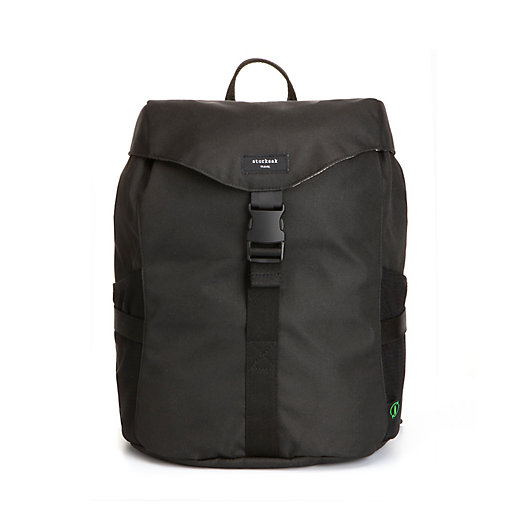 Alternate image 1 for Storksak® Eco Backpack Diaper Bag in Black