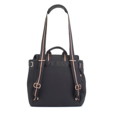 Storksak&reg; St. James Scuba Diaper Bag in Black. View a larger version of this product image.