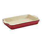 Alternate image 3 for Our Table&trade; 2-Piece Stoneware Rectangular Bakers Set in Red