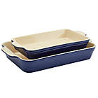 Alternate image 6 for Our Table&trade; 2-Piece Stoneware Rectangular Bakers Set
