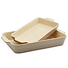 Alternate image 0 for Our Table&trade; 2-Piece Stoneware Rectangular Bakers Set in Peyote