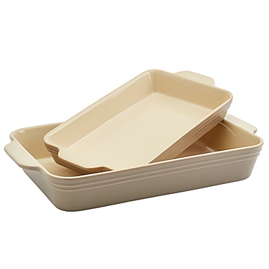 Our Table&trade; 2-Piece Stoneware Rectangular Bakers Set in Peyote. View a larger version of this product image.