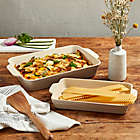 Alternate image 1 for Our Table&trade; 2-Piece Stoneware Rectangular Bakers Set in Peyote