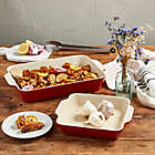 Alternate image 7 for Our Table&trade; 2-Piece Stoneware Bakers Set in Red